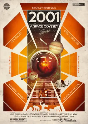 2001 Space Odyssey Movie Poster Print A ( A5/A4/A3/A2/A1) Frame Option • £3.99