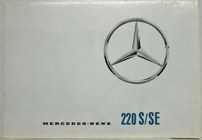 1964 Mercedes-Benz Model 220 S/SE Sales Folder Brochure P2235/5 • $28.63