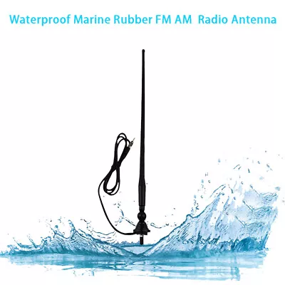 Marine Radio Antenna Boat Gauge Style MP3/AM/FM Waterproof Boat Stereo UTV Car • $15.99