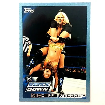 WWE Michelle McCool 2010 Topps Card #12 Blue Serial Numbered Parallel  • $3.95