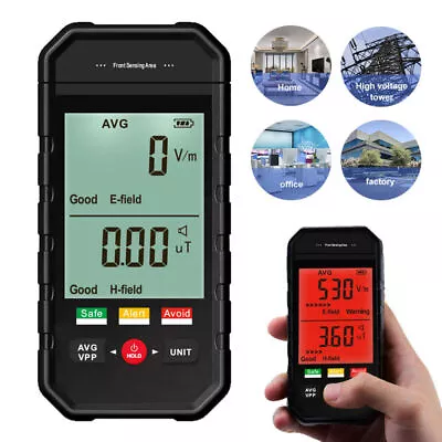 Electromagnetic Radiation Tester EMF Meter Electric Magnetic Field Detector LCD • $24.65