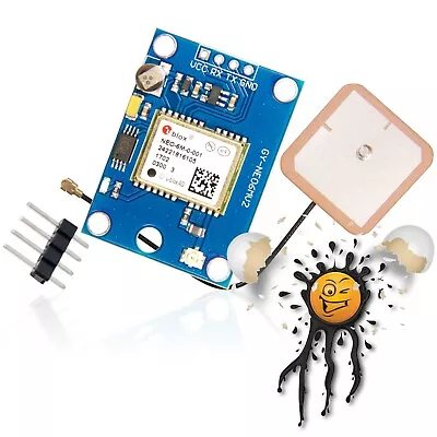 Ublox GPS NEO6MV2 Flight Control Module APM2.5 UART 3.3-5V STM32 ESP8266 ESP32 • $9.70