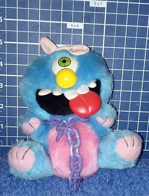 6  Tara Toys Plush My Pet Monster Kuddlee Uglee 1980s Pink Blue Stuffed Animal • $35