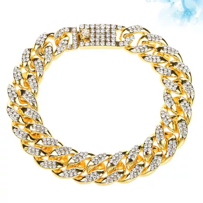 Cubic Zirconia Bracelet Cuban Link Bracelet Gold Tennis Bracelet Men • $10.38