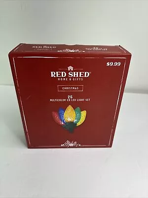 Red Shed 2095880 25 Multicolor C9 Led Lights Set Indoor Outdoor 13' - New! • $4.99