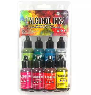 Ranger Tim Holtz Alcohol Ink Lot Set 8 Pack SPECTRUM TAK76148 • $14.75