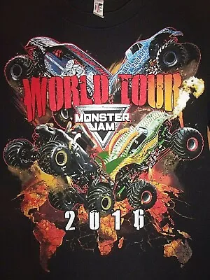 Monster Jam World Tour Black S T Shirt • $9.62