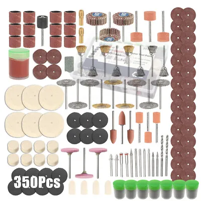 £13.69 • Buy 350Pcs Rotary Drill Multi Accessories Mini Grinder Tool Bit Polishing Kit Dremel