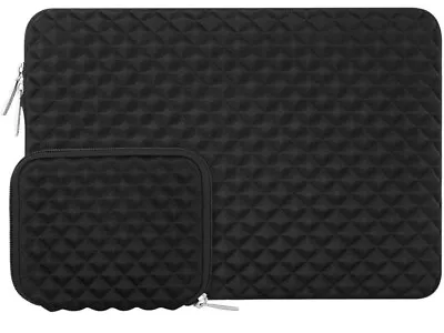 MOSISO Laptop Sleeve Compatible With MacBook Air 13 Inch And 13.5 Inch Blak • £22.99