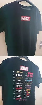 Marvel Cinematic Universe 2008-2019 T-Shirt Large Men Avengers Spider-Man • £5