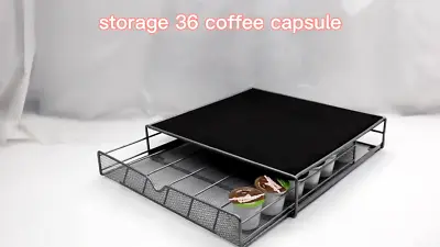 Used Mesh Wire Coffee Pod Rack 36 Pods Holder K-cup Coffee Station Countertop • $5