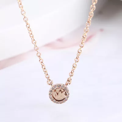 Michael Kors Beautiful Round Letter Rhinestone Disc Personality Necklace • $29.87