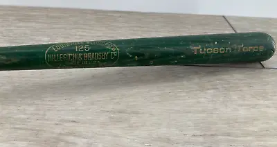 Tucson Toros Louisville Slugger Defunct Souvenir Wood Bat Hillerich Bradsby 125 • $19.49