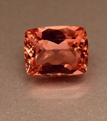 Top Color Peach Morganite 9.40 Ct Certified Cushion Cut Loose Gemstone For Ring • $41