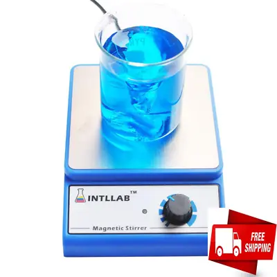 Magnetic Stirrer Stainless Steel Magnetic Mixer With Stir Bar No Heating 3L Cap • $40.77