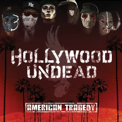 HOLLYWOOD UNDEAD American Tragedy BANNER 2x2 Ft Fabric Poster Tapestry Flag Art • £19.25