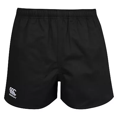 Canterbury Mens Pro Rugby Shorts Black W/pockets 4xl New Cotton • £16.99