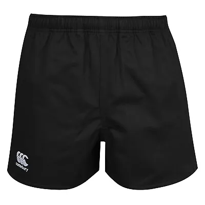 Canterbury Mens Pro Rugby Shorts Black W/pockets Xs New Cotton • £16.99