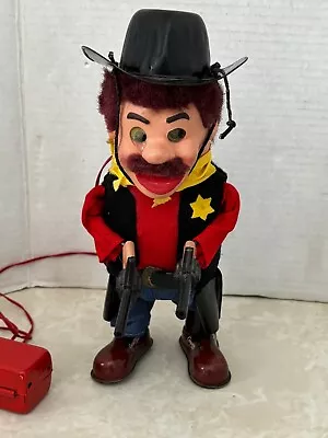 Vintage Cragstan's 2 Gun Sheriff Battery Operated Toy • $129.99