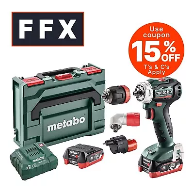 Metabo UK601039801 2x4Ah 12v LiHD PowerMaxx Pro Pack Brushless Drill/Driver Kit • £230.25