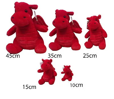 £11.99 • Buy New Souvenir Superb Quality Welsh Wales Supporter Plush Teddy Dragon Soft Toy