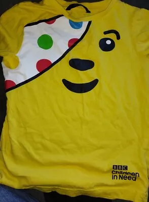 £4 • Buy Boys / Girls Children In Need T-shirt Age 3-4 Years Excellent Condition