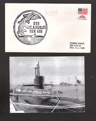 U.S.S. Los Angeles  (SSN-688) - Naval Ship's Cover - Sept 15 1977 • $4.99