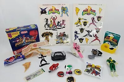 Vintage MMPR Power Rangers Lot Of Window Clings Bendy Doll McDonald's Toys • $9.99