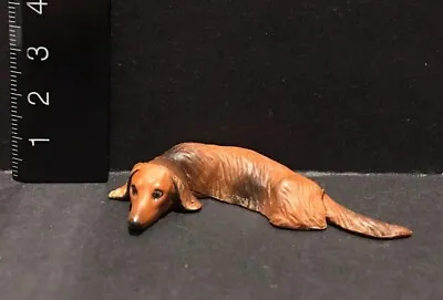 Kaiyodo Furuta Choco Q Pet Animal 1 Miniature Dachsund Dog Figure B • £6.75