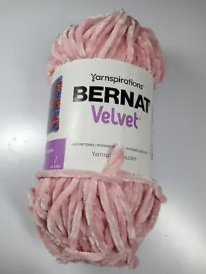 Bernat Yarnspirations Velvet Yarn-Quiet Pink-315 Yards-100% Polyester-NEW • $7.25