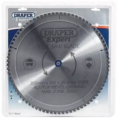 Draper Circular TCT Metal Cutting Chop Saw Blade 315mm X 30mm X 80T 80 Tooth • £27.99