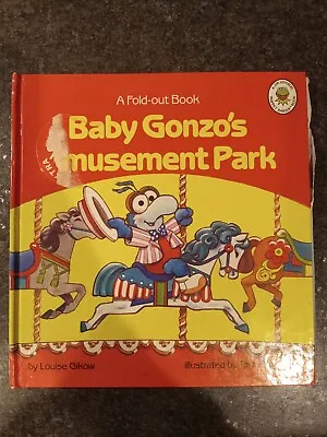 Muppet Babies Baby Gonzo's Amusement Park A Fold-out Book 1989 Jim Henson Vintag • $15.25