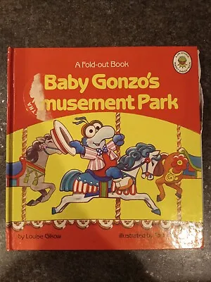 Muppet Babies Baby Gonzo's Amusement Park A Fold-out Book 1989 Jim Henson • $15.25