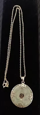 Vintage ATI 925 Indonesia Jade Pendant Necklace • $99.99