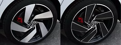 Vinyl Wheel Overlays For Volkswagen GTI MK8 18  Wheels WITH REVEAL | 8 Colors • $45