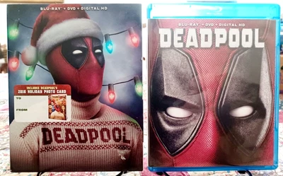 $9.95 • Buy Deadpool, 2016, Blu-ray, DVD, Digital W/Christmas Sweater Slipcover & Card
