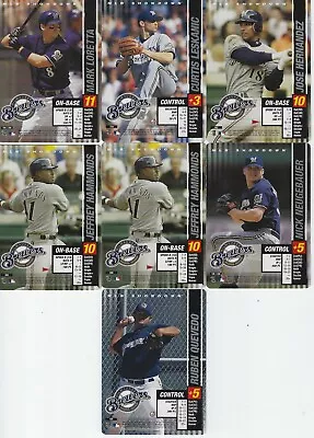 Mlb Showdown 2002 Milwaukee Brewers U Pick Card Menu $1.50 Each S/h $1 Total • $1.50