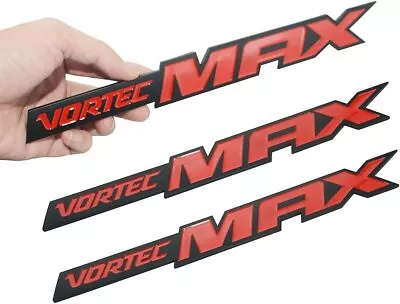 3x Vortec Max Emblem Badge For 06-09 Silverado Truck 6.0 Liter Sticker Black Red • $20.39