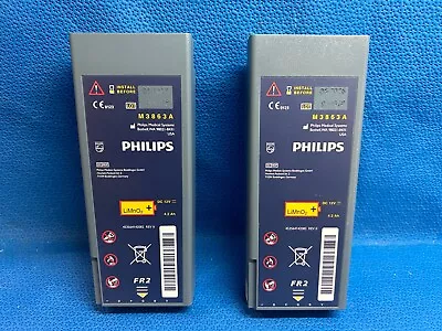 2x Genuine Philips M3863A Batteries Install Before 8/26 & 5/26(Each Tested Good) • $199