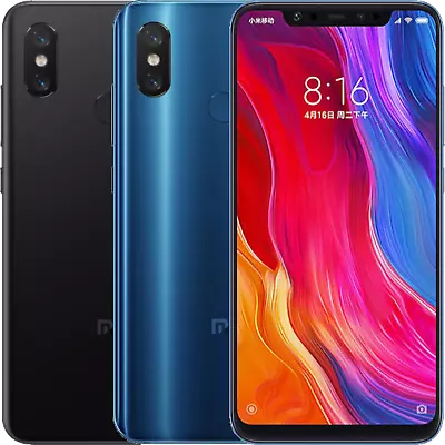 Xiaomi Mi 8 64/128/256GB Unlocked Black/Blue Open Never Used • £94.99