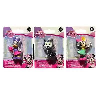 Disney Junior Minnie Mouse Figures Set Of 3 Cupcake Cake Toppers Figaro Daisy 3+ • $10