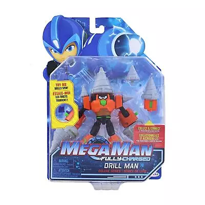 Mega Man Fully Charged 7 Inch Action Figure | Deluxe Drill Man • $19.99