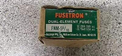 NEW LOT OF 7 FNM-5 6/10 Bussmann 5 And 6/10 Amp 250 Volt   • $15