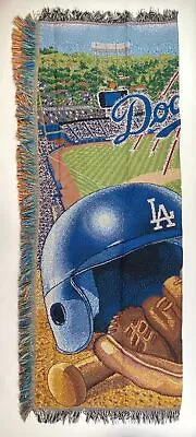 Northwest Tapestry Throw Blanket Los Angeles Dodgers Multicolor 59 X 46 Inch • $35.01