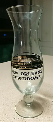 $35 • Buy Vintage & Gorgeous New Orleans Superdome Hurricane Glass Saints Colors