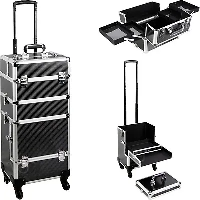 VER Beauty Rolling Case Cosmetic Organizer Makeup Case Easy Travel With Trays  • $84.99