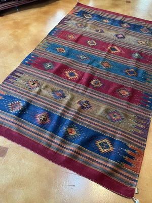 $1275 • Buy 6’2”x10’ Handmade Zapotec Indian Rug. 