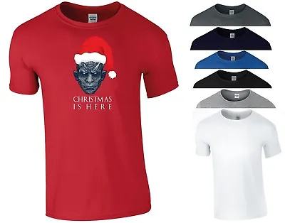 Game Of Thrones T Shirt Christmas Is Here Night King GOT Xmas Gift Men Tee Top • £10.99