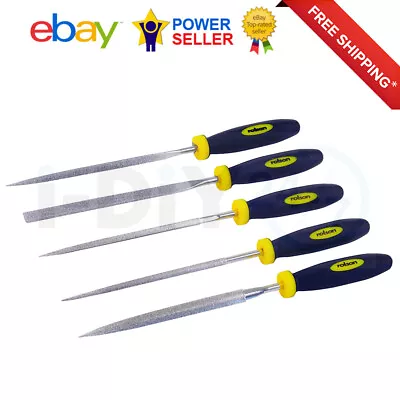 £4.99 • Buy Rolson 5pc Diamond Needle File Set Diamond Files For Model Engineering