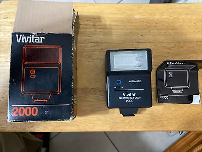 Vivitar 2000 Hot Shoe Mount Electronic Flash For Film Camera NEW • $25